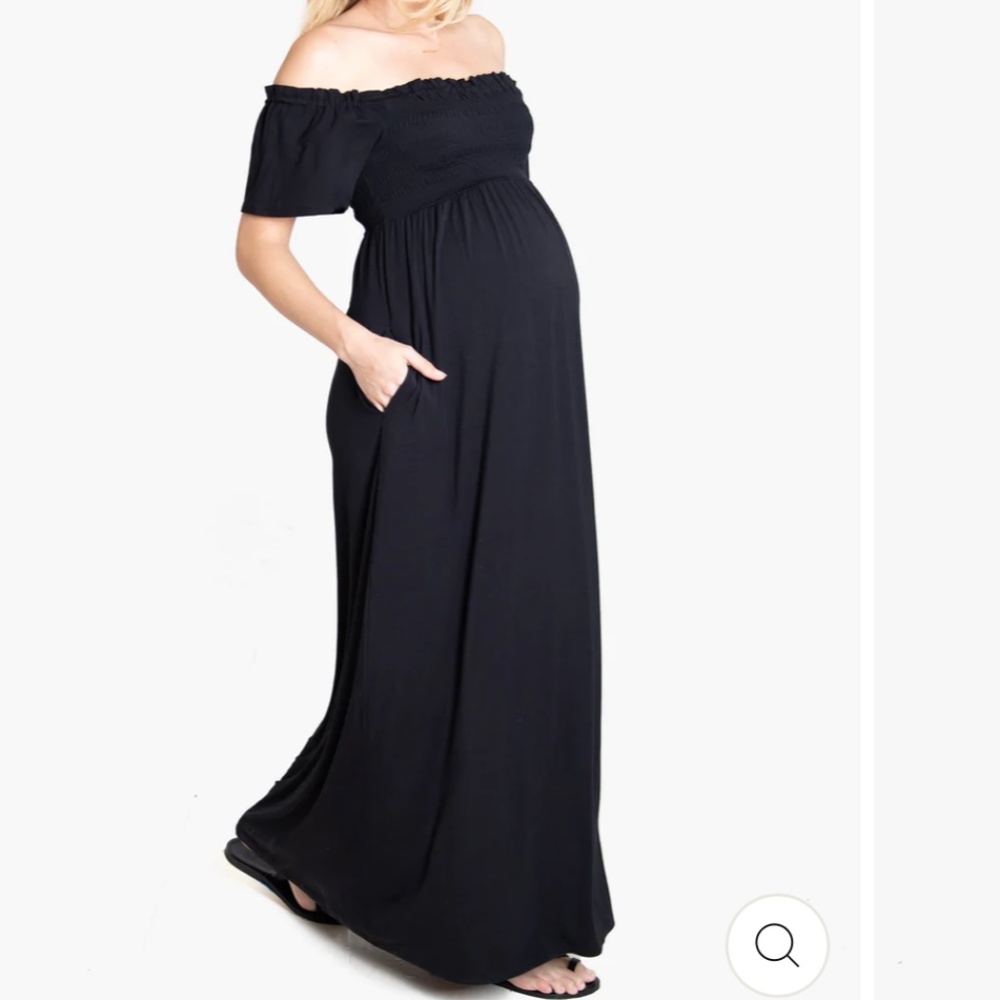 Ingrid&Isabel Off the Shoulder Maxi Dress in Wine Color, Size Small